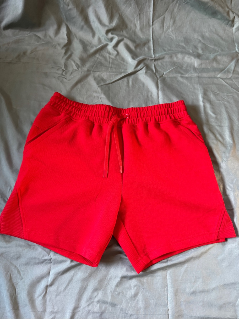 Athletic Works Red Fire  Elastic Waist Shorts size M